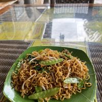 Indonesian Mie Goreng  at Buddha Cafe in Samosir