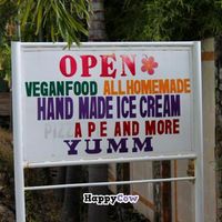 Outside  at Buddha Cafe in Samosir