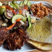 Large vegan breakfast   at Katie's Homemade Kitchen in Marsden