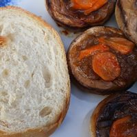 Hongos rellenos con cebolla caramelizada at Mi Balconito in Gran Canaria