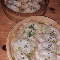 Selection of dumplings (different fillings) at Dim Sum Spot - Letná in Prague