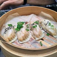 Sichuan chilli, tofu and peanut dumplings at Dim Sum Spot - Letná in Prague
