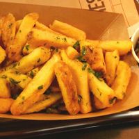Garlic fries with guacamole at Frittenwerk - Hbf Düsseldorf in Dusseldorf