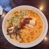 Spicy vegan ramen at Hachioji Ramen in Los Angeles