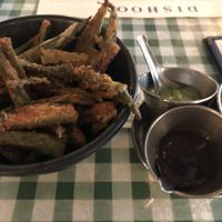 Okra fries at Dishoom in East London