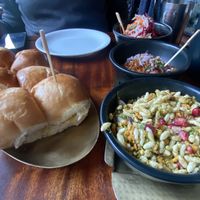Up-To-Date Vegan Pau Bhaji* (Ve, V) ~ Dishoom House Chaat (Ve, V)  at Dishoom in East London