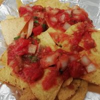 Nachos with spicy salsa at Saburritos in Dublin
