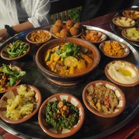 Mezze plate with tajine at Baraka in Berlin