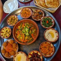 Vegan sharing plate  with Tajine 2. at Baraka in Berlin