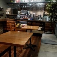 Interior at F&P Smoothie Cafe in Tokyo