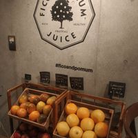 They seem to sell their fruits too! at F&P Smoothie Cafe in Tokyo