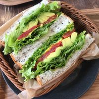 Vegan sandwich  at F&P Smoothie Cafe in Tokyo