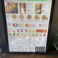 Menu  at F&P Smoothie Cafe in Tokyo