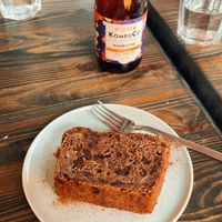 Tasty and moist Bannanabread and Kombucha  at Terradan Pub in Ankara