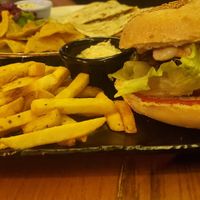 Cheese bean burger at Terradan Pub in Ankara