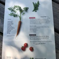 Menukaart at Tessa's Place in Deventer