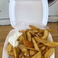 Crispy pommes. at Clemens Falafel in Lund