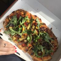 vegan pinsa romana at Fresca in Valasske Mezirici