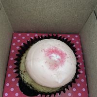 Vanilla cake with buttercream icing. Cake part isn’t good, but the icing is perfect    at Smallcakes in Indianapolis