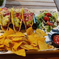 Good vibes vegan tacos at Good Vibes in Gran Canaria