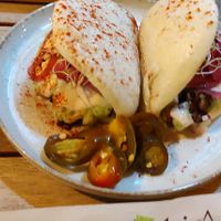 Vegetarian Bao Buns at Good Vibes in Gran Canaria