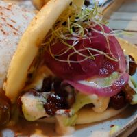 Vegetarian Bao Buns at Good Vibes in Gran Canaria