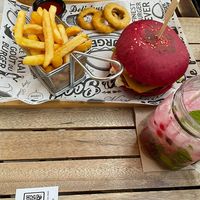 Burger came with vegan cheese and vegan mayo 👌🏻  at Good Vibes in Gran Canaria