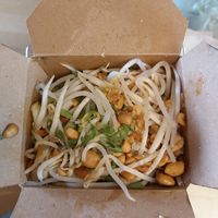 Top of a king pow veg chick'un box at Noodlebox - Uptown in Victoria
