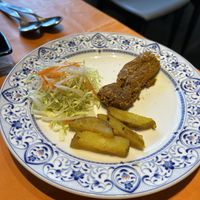 Veg kebab. Exactly how it was served    at Ponte Rosso in Nara