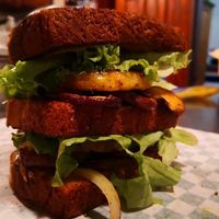 Vegan sandwiches at Albedrío in Tegucigalpa