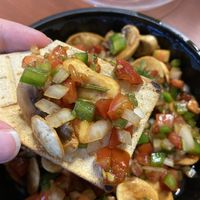 Mushroom ceviche / ceviche de hongos  at Albedrío in Tegucigalpa