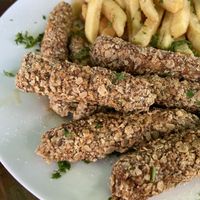 Seitan fingers / deditos de seitan  at Albedrío in Tegucigalpa