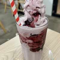 Blueberry smoothie   at Kiez - Vegan Butcher Cafe & Bistro in Hanoi