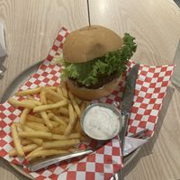 Classic burger & mini fries combo 99k  at Kiez - Vegan Butcher Cafe & Bistro in Hanoi