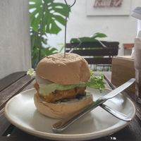Chick’un burger   at Kiez - Vegan Butcher Cafe & Bistro in Hanoi