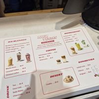 Drinks menu at Kiez - Vegan Butcher Cafe & Bistro in Hanoi