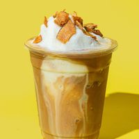 Coconut coffee  at Kiez - Vegan Butcher Cafe & Bistro in Hanoi