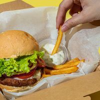 Burger Combo at Kiez - Vegan Butcher Cafe & Bistro in Hanoi