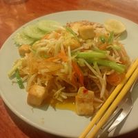 Padthai tofu at Tum Restaurant in Koh Phayam