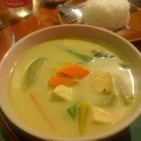 Green curry tofu at Tum Restaurant in Koh Phayam