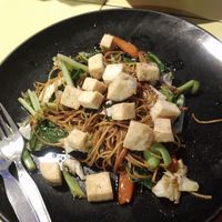 Yellow noodle at Tum Restaurant in Koh Phayam
