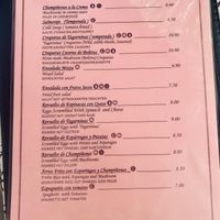 Vegetarian menu   at El Torreon in Grazalema