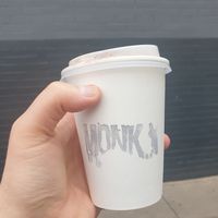 Chai - is the best! The one time I didn't bring my cup! Bring your keep cup! at Monk Bodhi Dharma in Balaclava