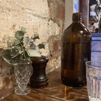 Flora on table   at Monk Bodhi Dharma in Balaclava