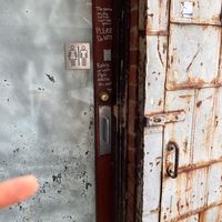 Bathiorm is outside. Door is a bit hard to open   at Monk Bodhi Dharma in Balaclava