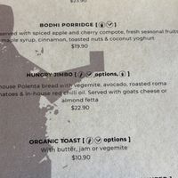 Menu March 2025 (1)  at Monk Bodhi Dharma in Balaclava