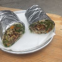 Wrap de falafel, arroz yamaní, coliflor  at Love in Roll - Aguirre in Buenos Aires