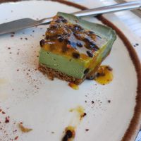 Vegan matcha cheesecake #Veganuary at Honest Greens in Lisbon