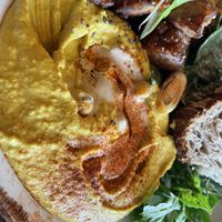 Stir fried tempeh with hummus of the day  at Honest Greens in Lisbon