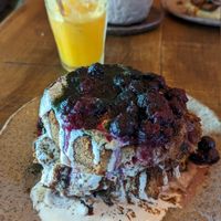 Yummy french toast at Honest Greens in Lisbon